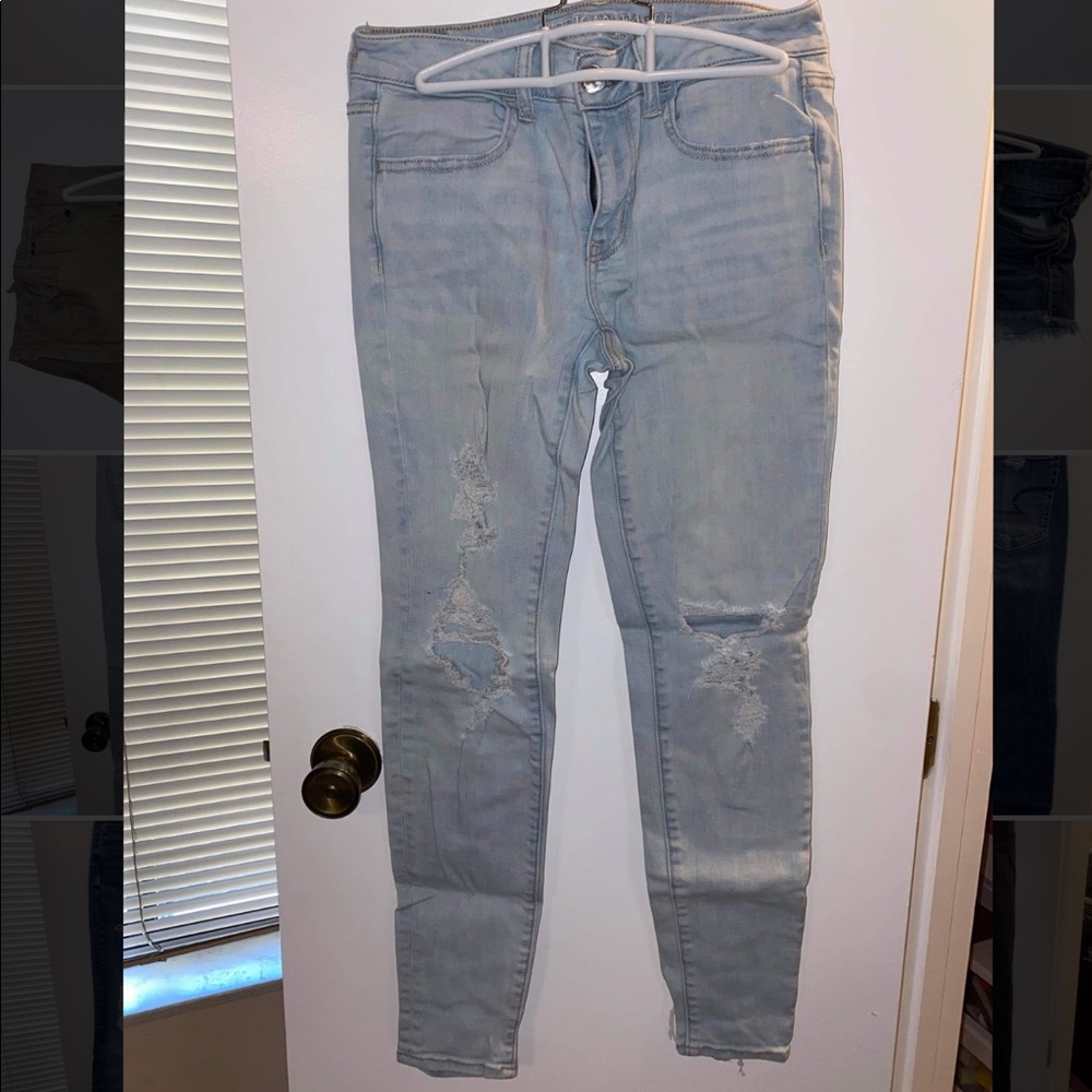 Distressed American Eagle jeans